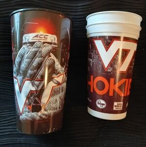 VA Tech Hokies stadium 3 plastic cups (121424B)